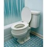 Riser seat for toilet to make sitting and standing up again easier