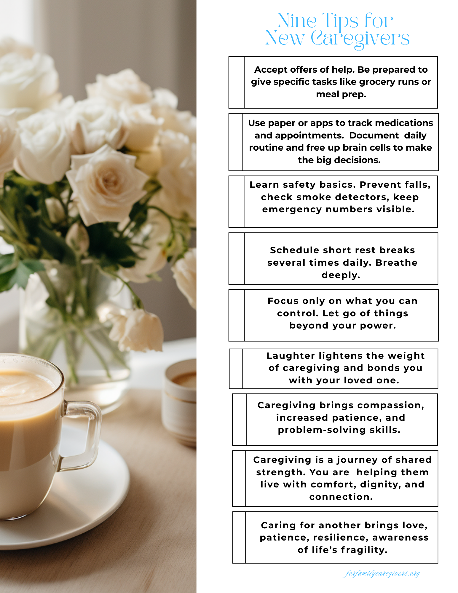 9 Tips for New Caregiver