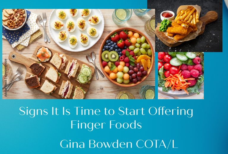 Pictures of finger foods with Title: Signs It Is Time to Start Offering Finger Foods