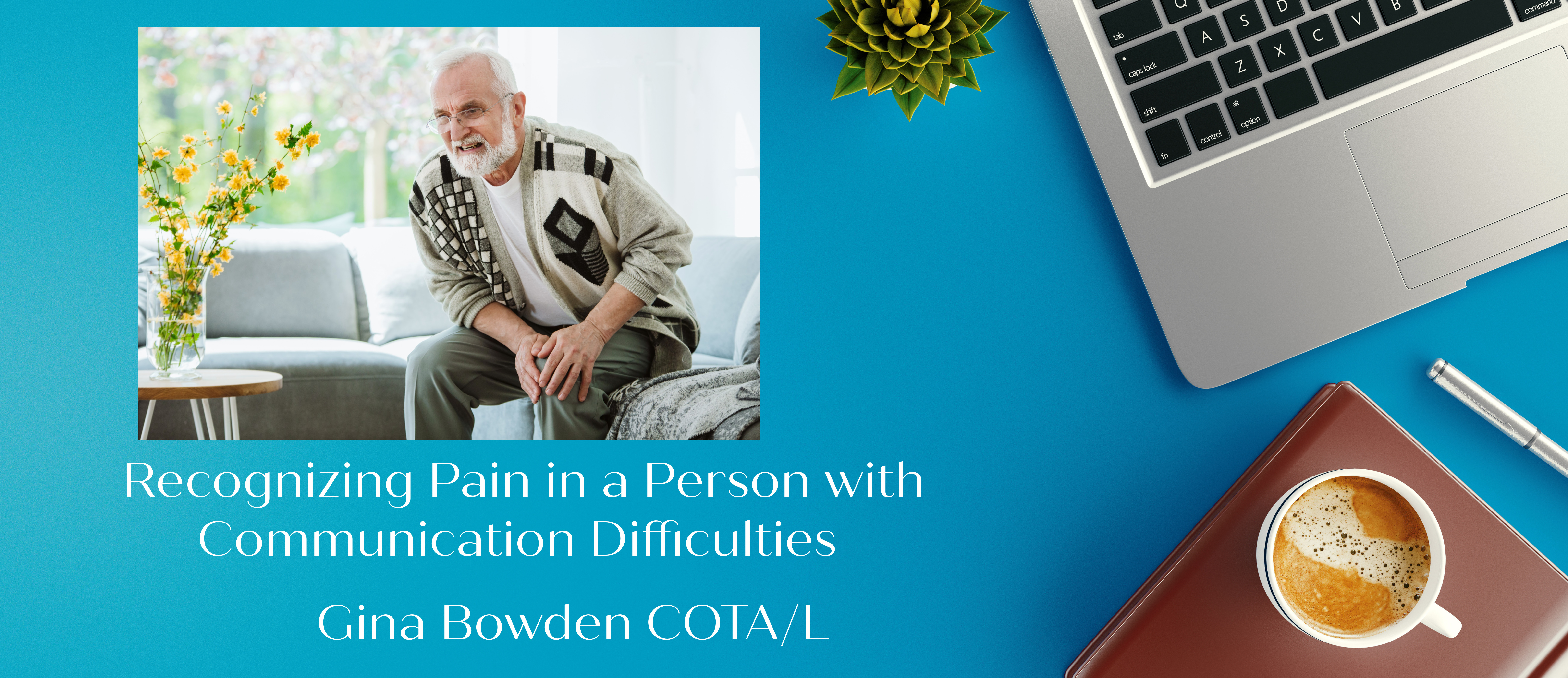 Man in pain illustration for article on how to recognize pain when a person has communication difficulties